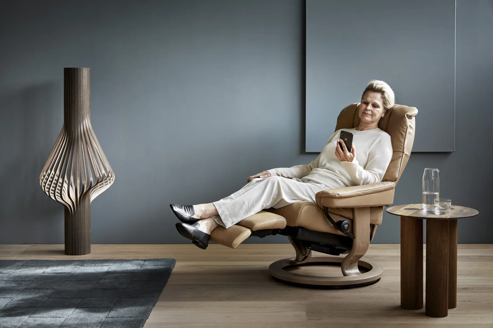 Stressless

Just like people, each piece of Stressless® furniture is a fine-tuned instrument. Each chair, sofa, and recliner is engineered to embrace movement, constantly seeking the perfect harmony between softness and support. This thoughtful design is what sets Stressless® furniture apart, offering a recharging experience that feels distinctly different from ordinary seating. It’s as if the furniture understands your body’s needs, speaking its language through every curve and cushion. Whether you’re unwinding after a long day or simply enjoying a quiet moment, the way it adapts to your body makes relaxation effortless. This connection transforms rest into something deeper, a seamless blend of innovation and comfort tailored to you.
